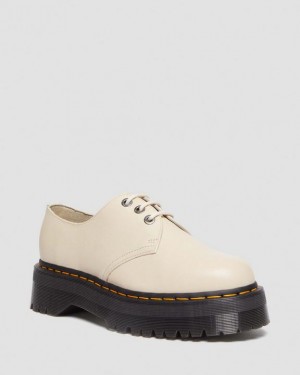 Beige Men's Dr Martens 1461 II Pisa Leather Shoes | USA_Dr17202