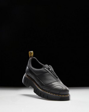 Black Men's Dr Martens 1461 Beta Clubwedge Oxford Shoes | USA_Dr78017