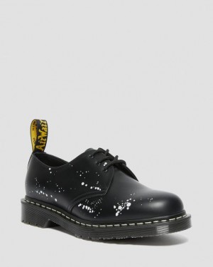 Black Men's Dr Martens 1461 Neighborhood Smooth Leather Oxford Shoes | USA_Dr75414