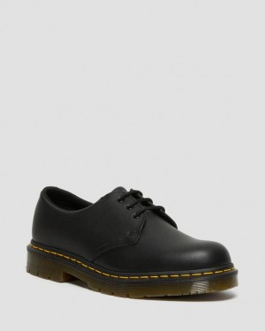 Black Men's Dr Martens 1461 Slip Resistant Leather Oxford Shoes | USA_Dr20837