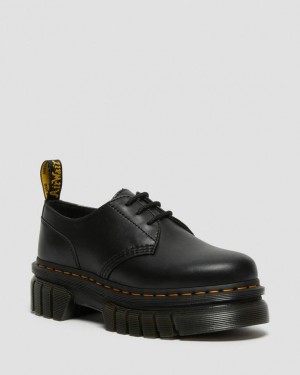 Black Men's Dr Martens Audrick Nappa Leather Platform Shoes | USA_Dr29015