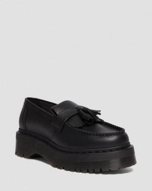 Black Men's Dr Martens Vegan Adrian Felix Tassel Shoes | USA_Dr90686