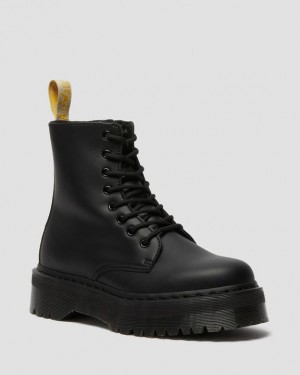 Black Men's Dr Martens Vegan Jadon II Boot Mono Platform Shoes | USA_Dr29974