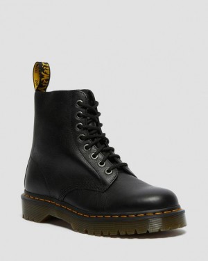 Black Women's Dr Martens 1460 Pascal Bex Pisa Leather Lace Up Boots | USA_Dr43976