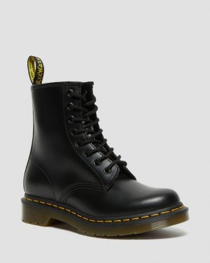 Black Women's Dr Martens 1460 Women's Smooth Leather Lace Up Boots | USA_Dr55448