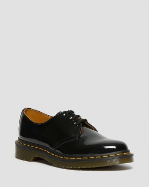 Black Women's Dr Martens 1461 Women's Patent Leather Oxford Shoes | USA_Dr15691