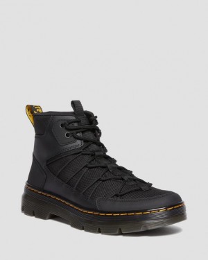 Black Women's Dr Martens Buwick Extra Tough Lace Up Utility Boots | USA_Dr22822