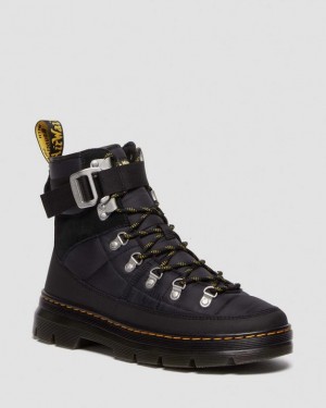 Black Women's Dr Martens Combs Tech Quilted Casual Boots | USA_Dr17654