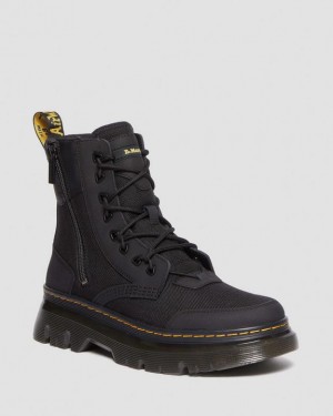 Black Women's Dr Martens Tarik Zip Poly & Leather Utility Boots | USA_Dr23468