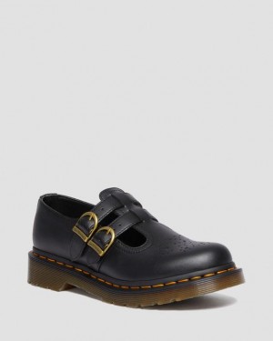 Black Women's Dr Martens Vegan 8065 Felix Mary Jane Shoes | USA_Dr87476