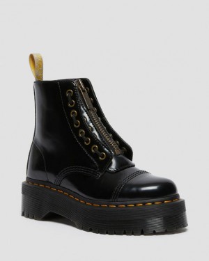 Black Women's Dr Martens Vegan Sinclair Platform Boots | USA_Dr59264