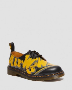 Black / Multicolor Women's Dr Martens 1461 Airwair Vintage Smooth Leather Oxford Shoes | USA_Dr62926