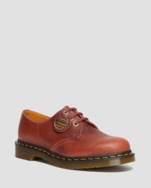 Brown Men's Dr Martens 1461 Made in England Denver Leather Oxford Shoes | USA_Dr27807