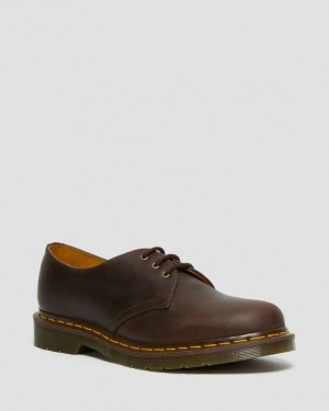 Brown Women's Dr Martens 1461 Crazy Horse Leather Oxford Shoes | USA_Dr81694