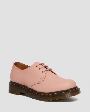 Coral Beige Women's Dr Martens 1461 Women's Virginia Leather Oxford Shoes | USA_Dr66761