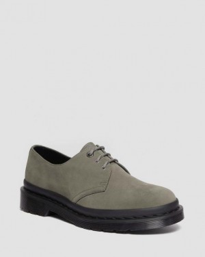 Grey Men's Dr Martens 1461 Milled Nubuck Oxford Shoes | USA_Dr78445