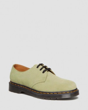 Olive Men's Dr Martens 1461 Suede Oxford Shoes | USA_Dr94716