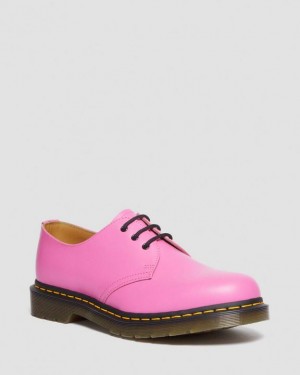 Pink Men's Dr Martens 1461 Smooth Leather Oxford Shoes | USA_Dr56403