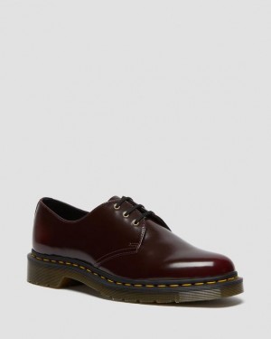 Pink Red Men's Dr Martens Vegan 1461 Oxford Shoes | USA_Dr77426