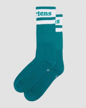 Turquoise Green Accessories Dr Martens Athletic Logo Organic Cotton Blend Size,S/M,M/L~US WOMEN,5 - 10,11 - 16~US MEN,4 - 9,10 - 15~UK,3 - | USA_Dr98076