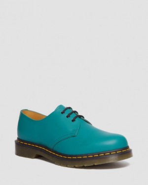 Turquoise Green Men's Dr Martens 1461 Smooth Leather Oxford Shoes | USA_Dr63213