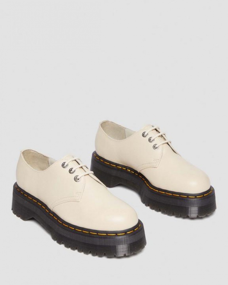 Beige Men's Dr Martens 1461 II Pisa Leather Shoes | USA_Dr17202