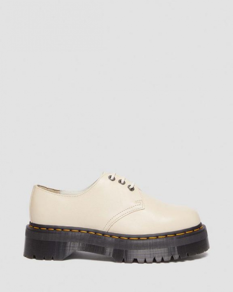 Beige Men's Dr Martens 1461 II Pisa Leather Shoes | USA_Dr17202