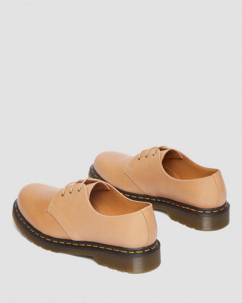 Beige Women's Dr Martens 1461 Carrara Leather Oxford Shoes | USA_Dr23845