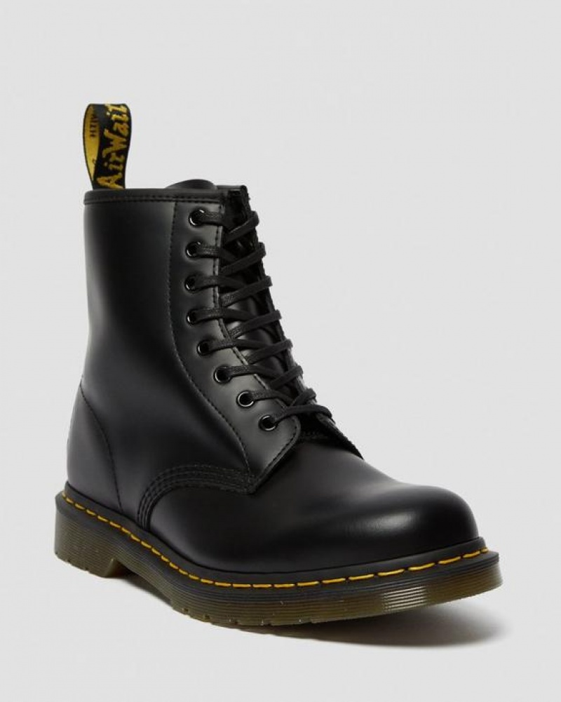 Black Accessories Dr Martens 55 Inch Waxed Flat (8-10 Eye) Laces | USA_Dr10220