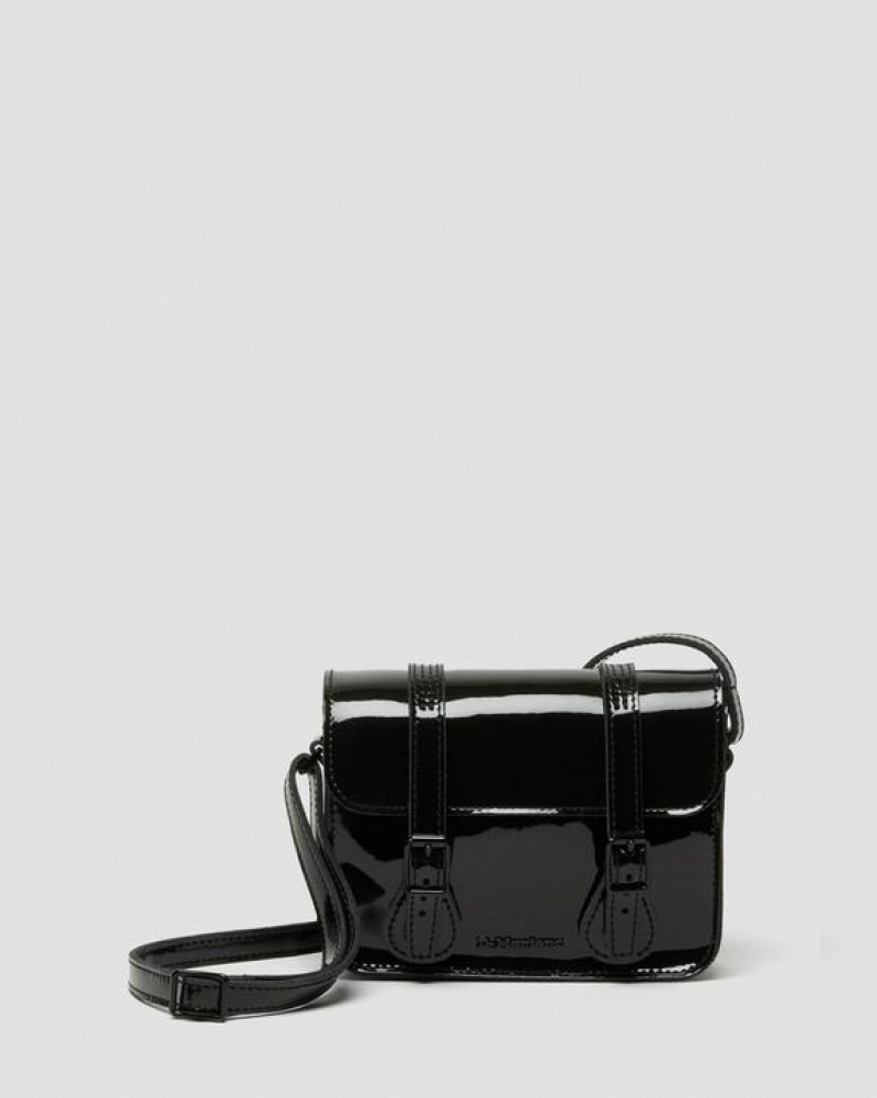 Black Accessories Dr Martens 7 inch Patent Leather Crossbody Bags | USA_Dr19354