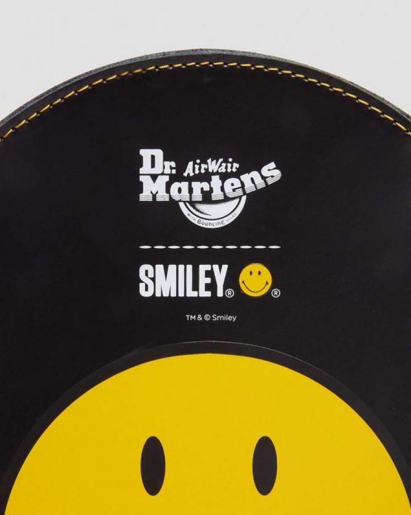 Black Accessories Dr Martens Smiley® Round 7 Inch Crossbody Bags | USA_Dr40767