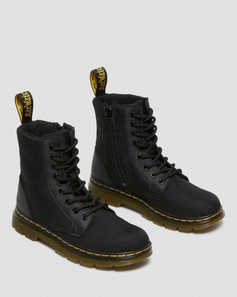 Black Kids' Dr Martens Junior Combs Extra Tough Poly Casual Boots | USA_Dr75932