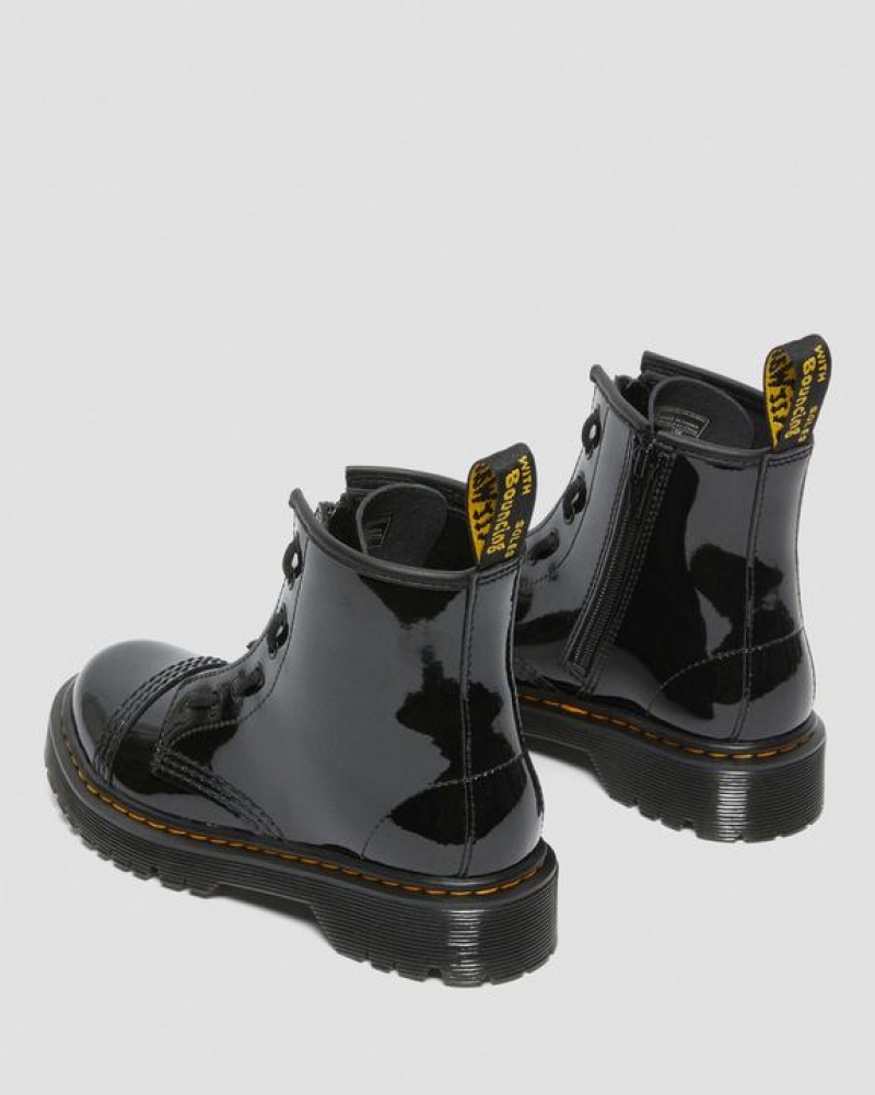 Black Kids' Dr Martens Junior Sinclair Bex Patent Leather Boots | USA_Dr54722