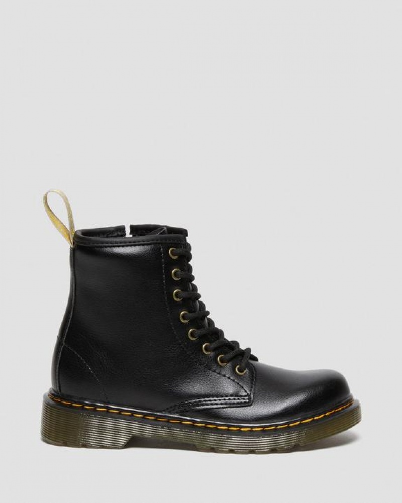 Black Kids' Dr Martens Vegan Junior 1460 Lace Up Boots | USA_Dr11850