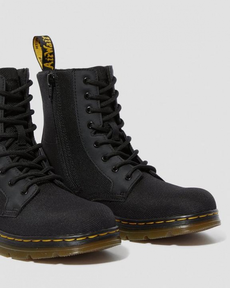 Black Kids' Dr Martens Youth Combs Extra Tough Poly Casual Boots | USA_Dr59575