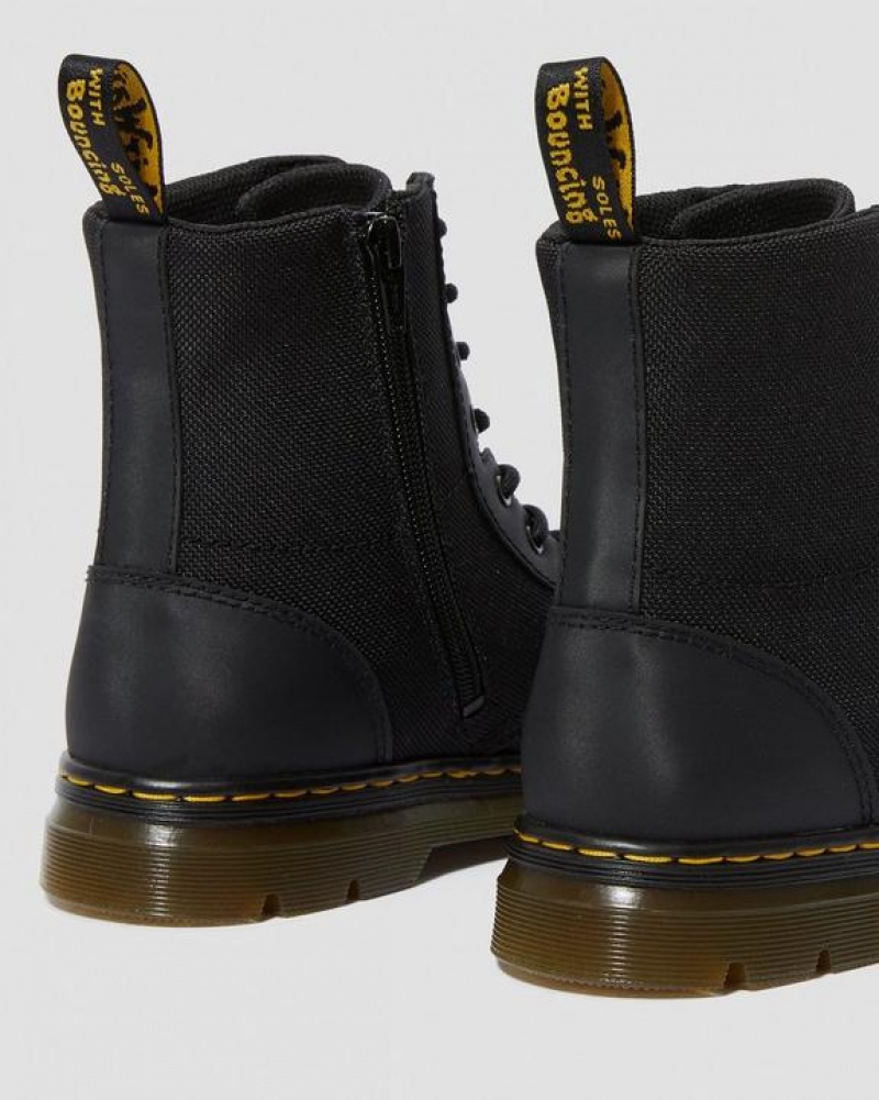 Black Kids' Dr Martens Youth Combs Extra Tough Poly Casual Boots | USA_Dr59575