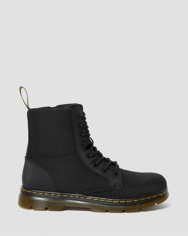 Black Kids' Dr Martens Youth Combs Extra Tough Poly Casual Boots | USA_Dr59575