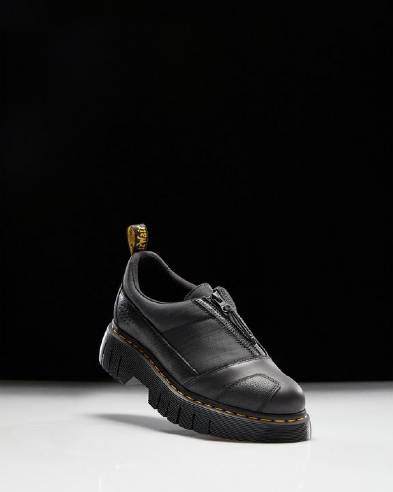 Black Men\'s Dr Martens 1461 Beta Clubwedge Oxford Shoes | USA_Dr78017