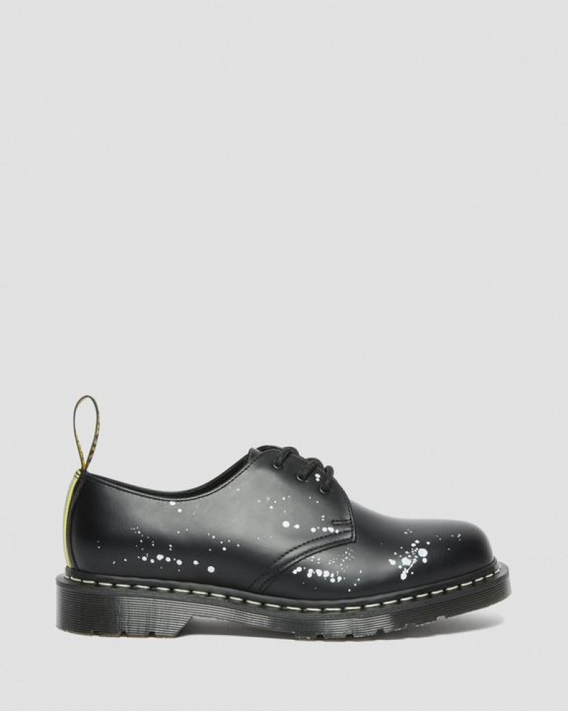 Black Men's Dr Martens 1461 Neighborhood Smooth Leather Oxford Shoes | USA_Dr75414