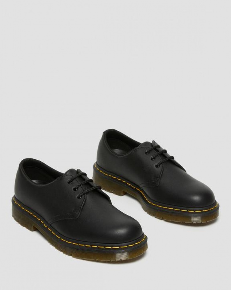 Black Men's Dr Martens 1461 Slip Resistant Leather Oxford Shoes | USA_Dr20837