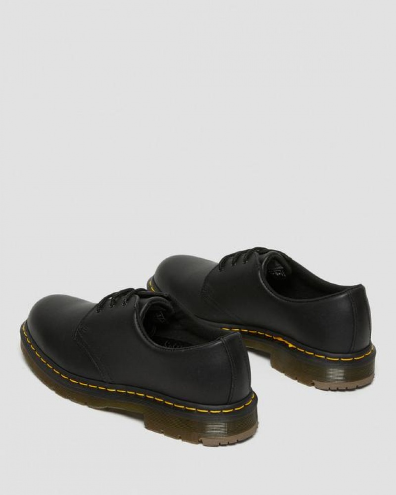 Black Men's Dr Martens 1461 Slip Resistant Leather Oxford Shoes | USA_Dr20837