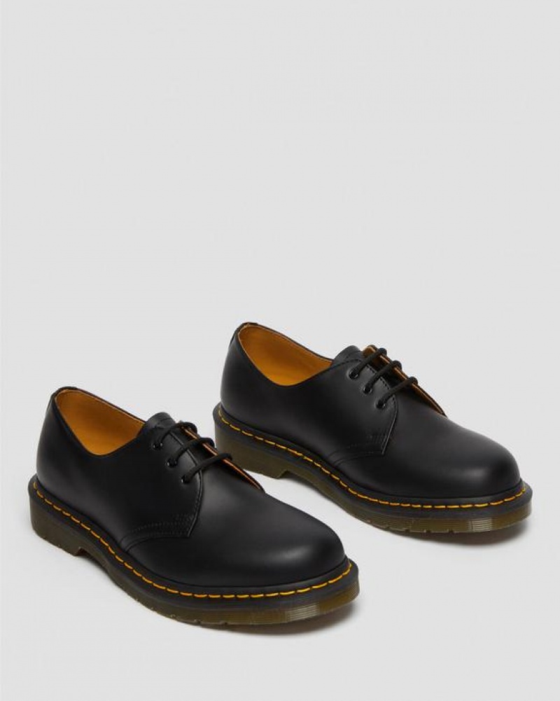 Black Men's Dr Martens 1461 Smooth Leather Oxford Shoes | USA_Dr30540