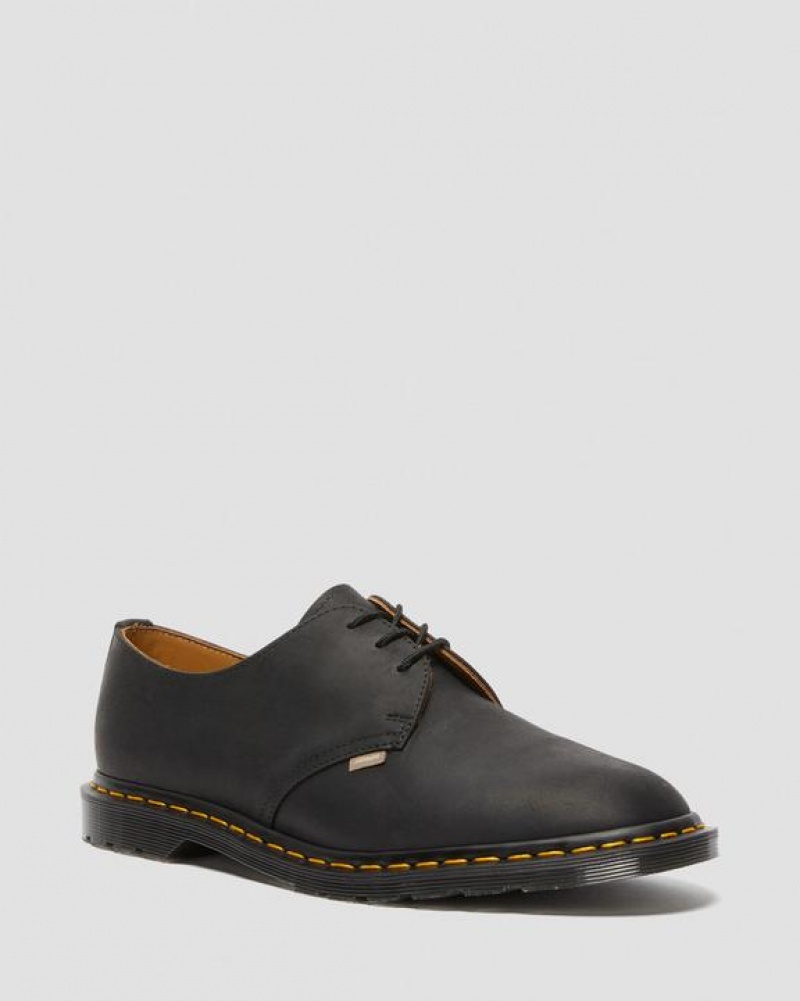 Black Men\'s Dr Martens Archie II JJJJound Wyoming Leather Lace Up Shoes | USA_Dr14064