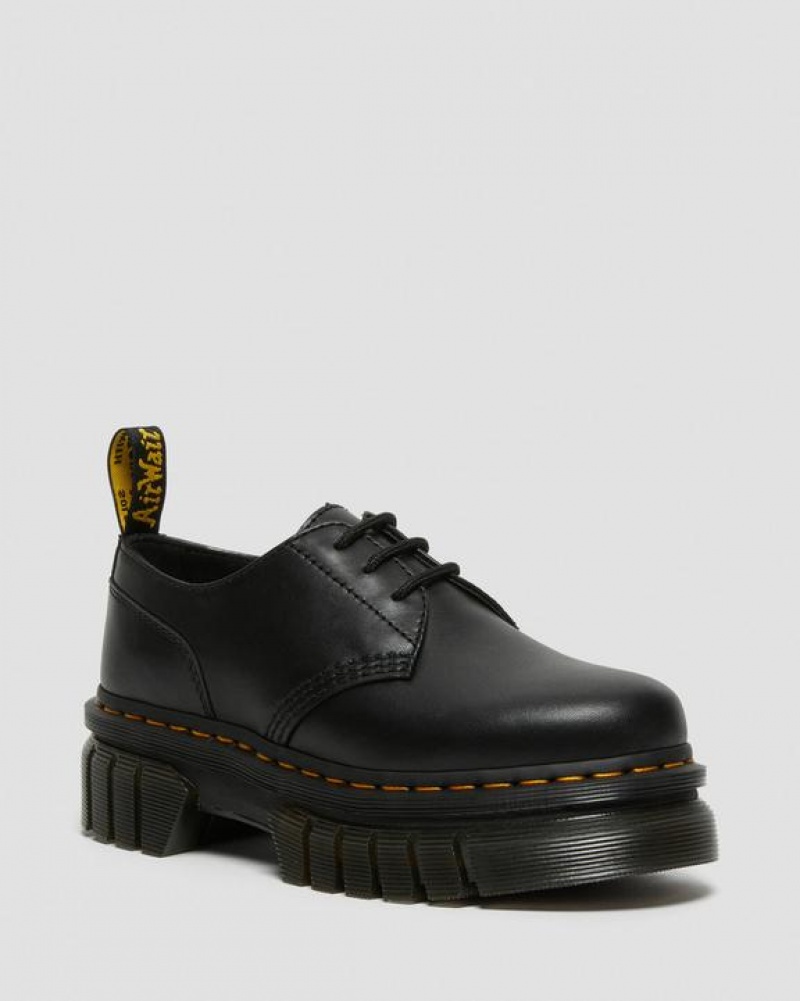 Black Men\'s Dr Martens Audrick Nappa Leather Shoes | USA_Dr55135