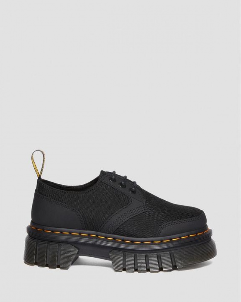 Black Men's Dr Martens Audrick Poly & Leather Shoes | USA_Dr77424