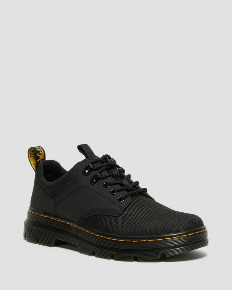 Black Men\'s Dr Martens Reeder Utility Shoes | USA_Dr25112