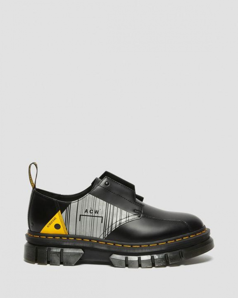 Black Men's Dr Martens Rikard A-Cold-Wall* Leather Shoes | USA_Dr75506