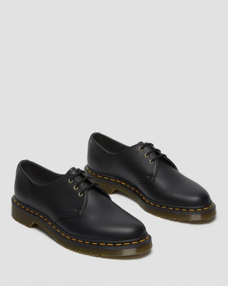 Black Men's Dr Martens Vegan 1461 Felix Oxford Shoes | USA_Dr13563