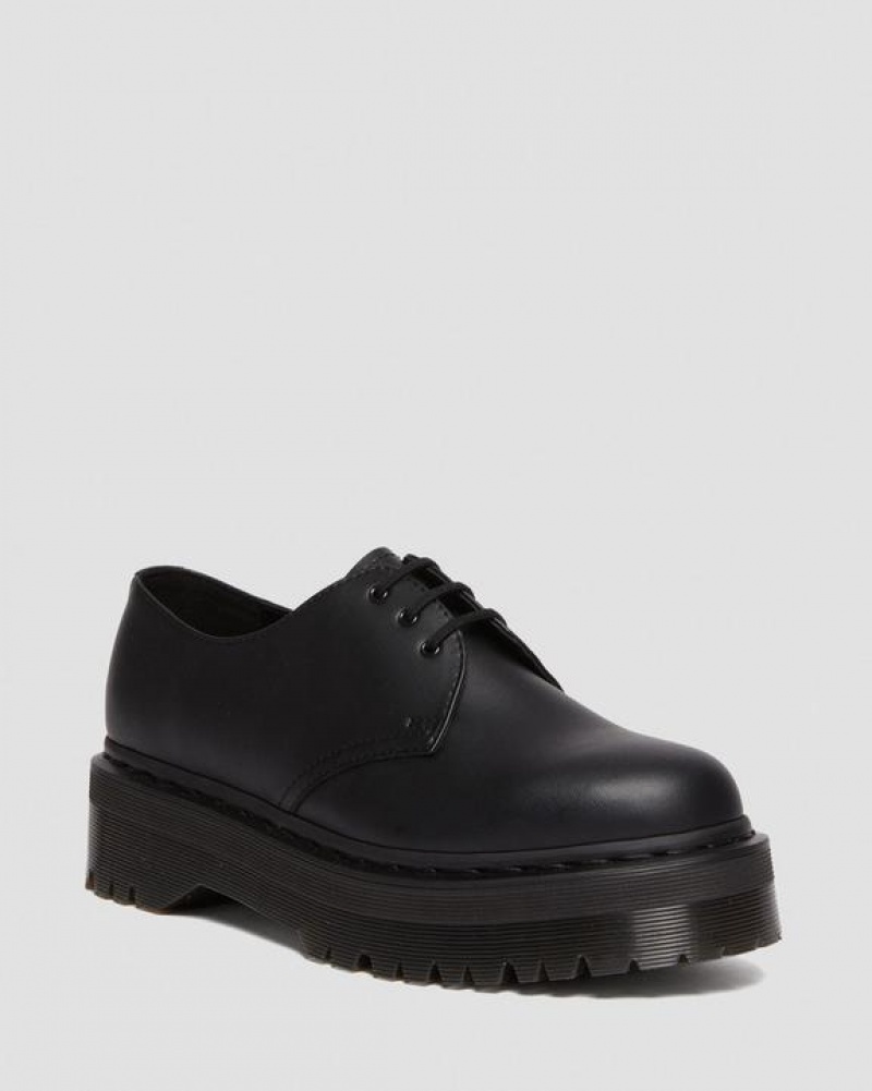 Black Men\'s Dr Martens Vegan 1461 Mono Felix Shoes | USA_Dr76952