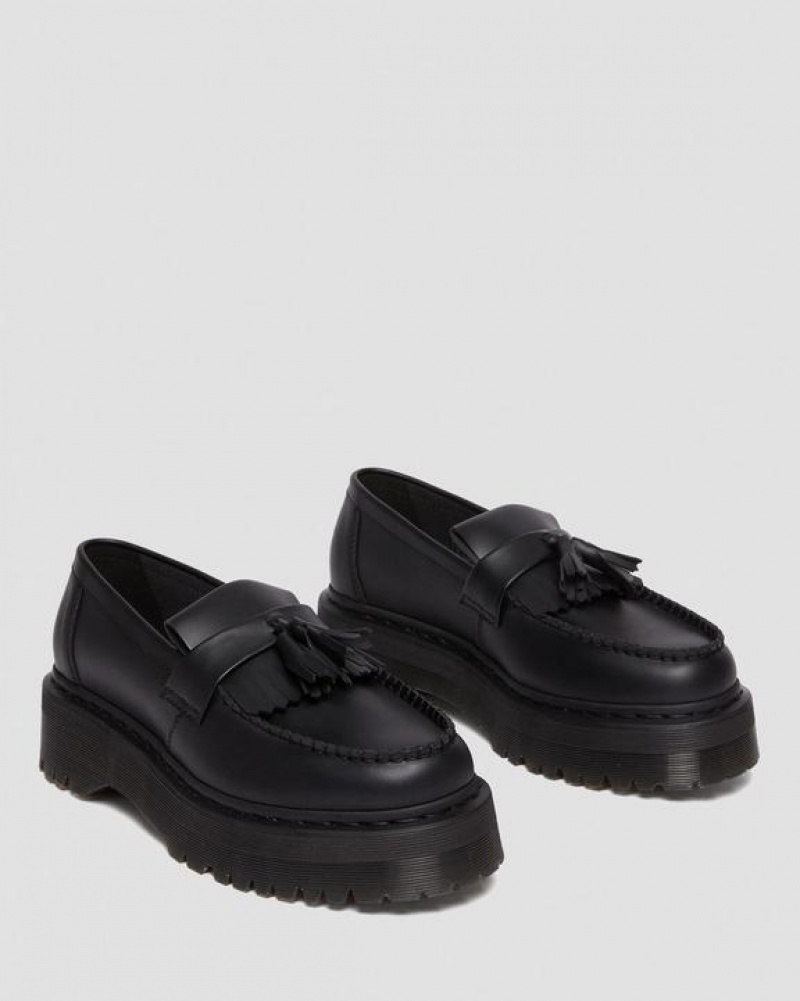 Black Men's Dr Martens Vegan Adrian Felix Tassel Shoes | USA_Dr90686